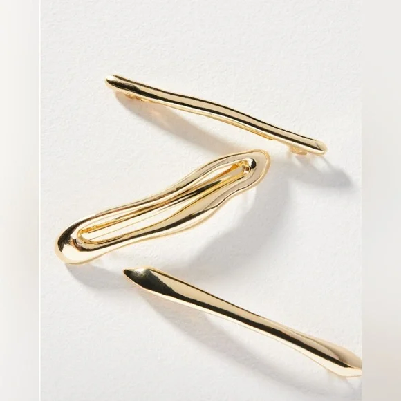 Anthropologie | Accessories | Nwt Brushed Metal Barrettes  display picture 1